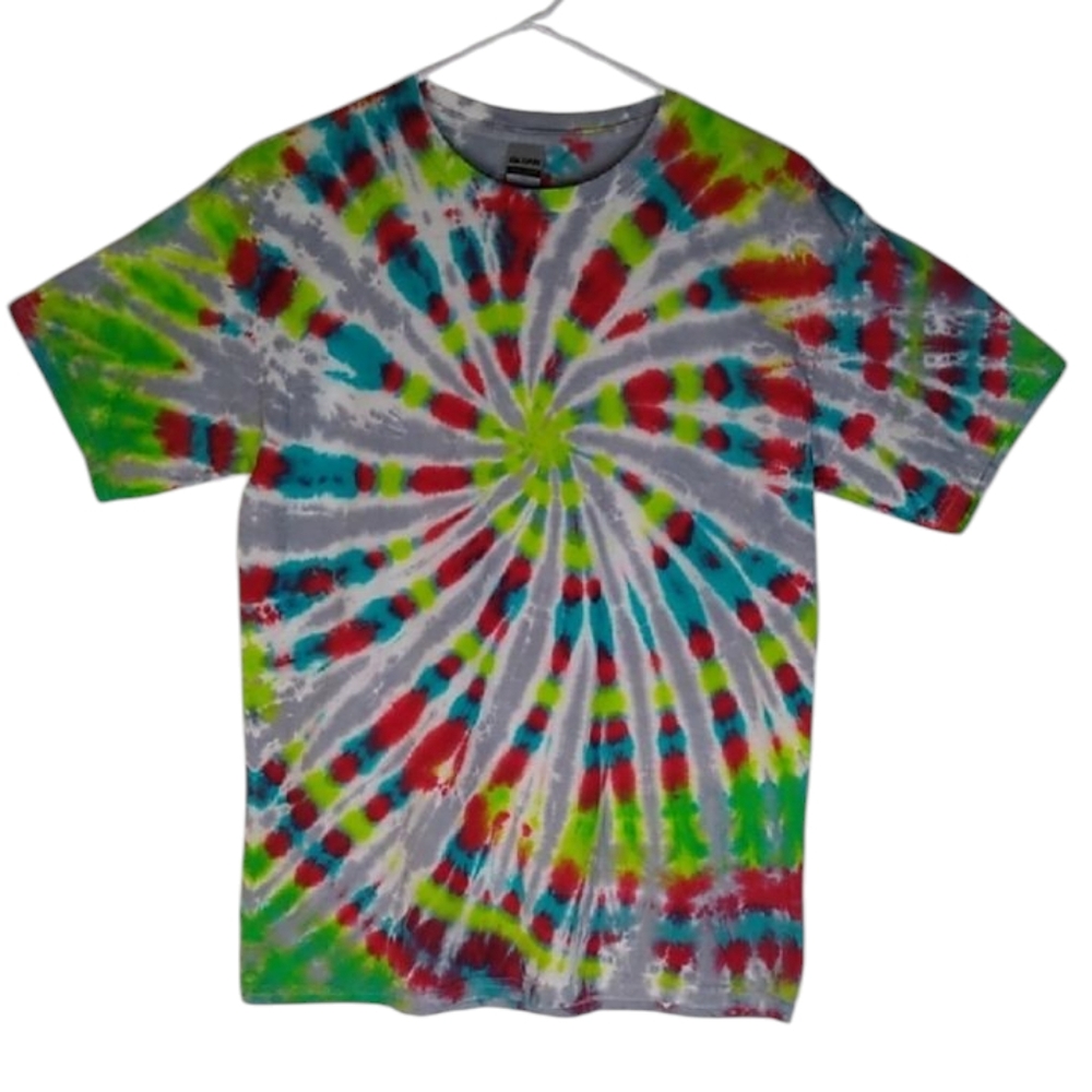 New Gildan Multicolor Spiral Kids Tie-Dye T-Shirt